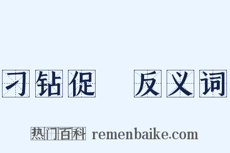 刁钻促搯反义词是什么意思的图片